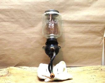 Antique Coffee Grinder / Arcade No.25 Wall Mount Coffee Mill / Fast Safe Free Shipping