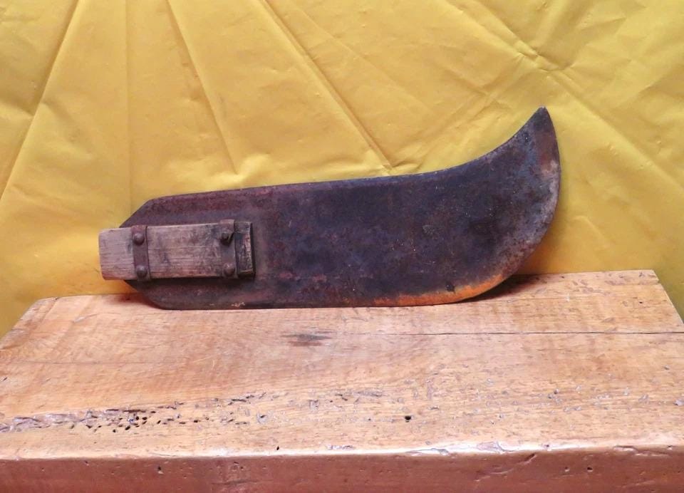 Primitive Fence Cutter Rare Antique 19th Century Primitive Large Harvest Farm Tool, Corn ...