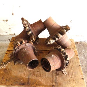 All 4 Amish Wagon Wheel Hubs / Fast Safe Free Shipping