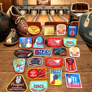 Lot Bowling Patches,  Vintage Patches Very Nice