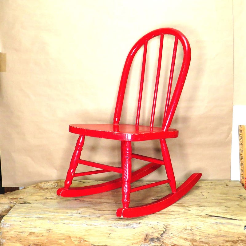 Antique Childs Rocking Chair - Etsy