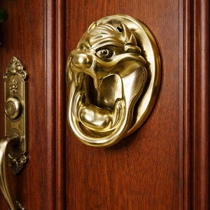 NOS Looney Tunes Tasmanian Devil Solid Brass Door Knocker