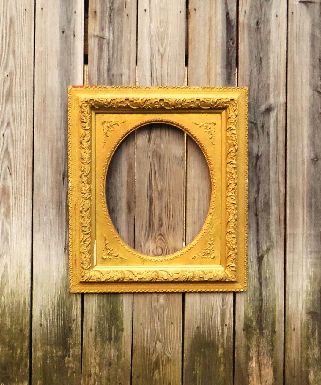 Large Antique Picture Frame / Ornate Wood Picture Frame / Etsy