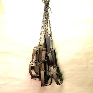 Old Animal Traps / Rustic Log Decor/Woodland Decor / Fast Safe Free Shipping