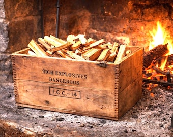 Vintage Dupont Dynamite Crate Replica - for Man-cave, Prop, Decor