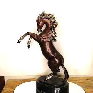 Heavy Bronze Finish Horse / Stunning / Fast Safe Free Shipping