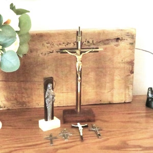 Vintage Religious Items / Table Crucifix and Crosses / Shipping Fast, Safe n Free
