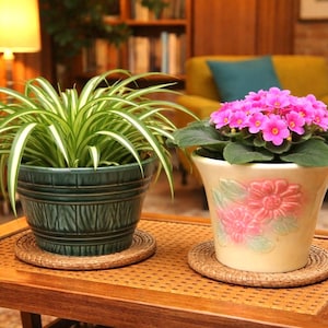 Pair Indoor Planter Pots, Hull, USA