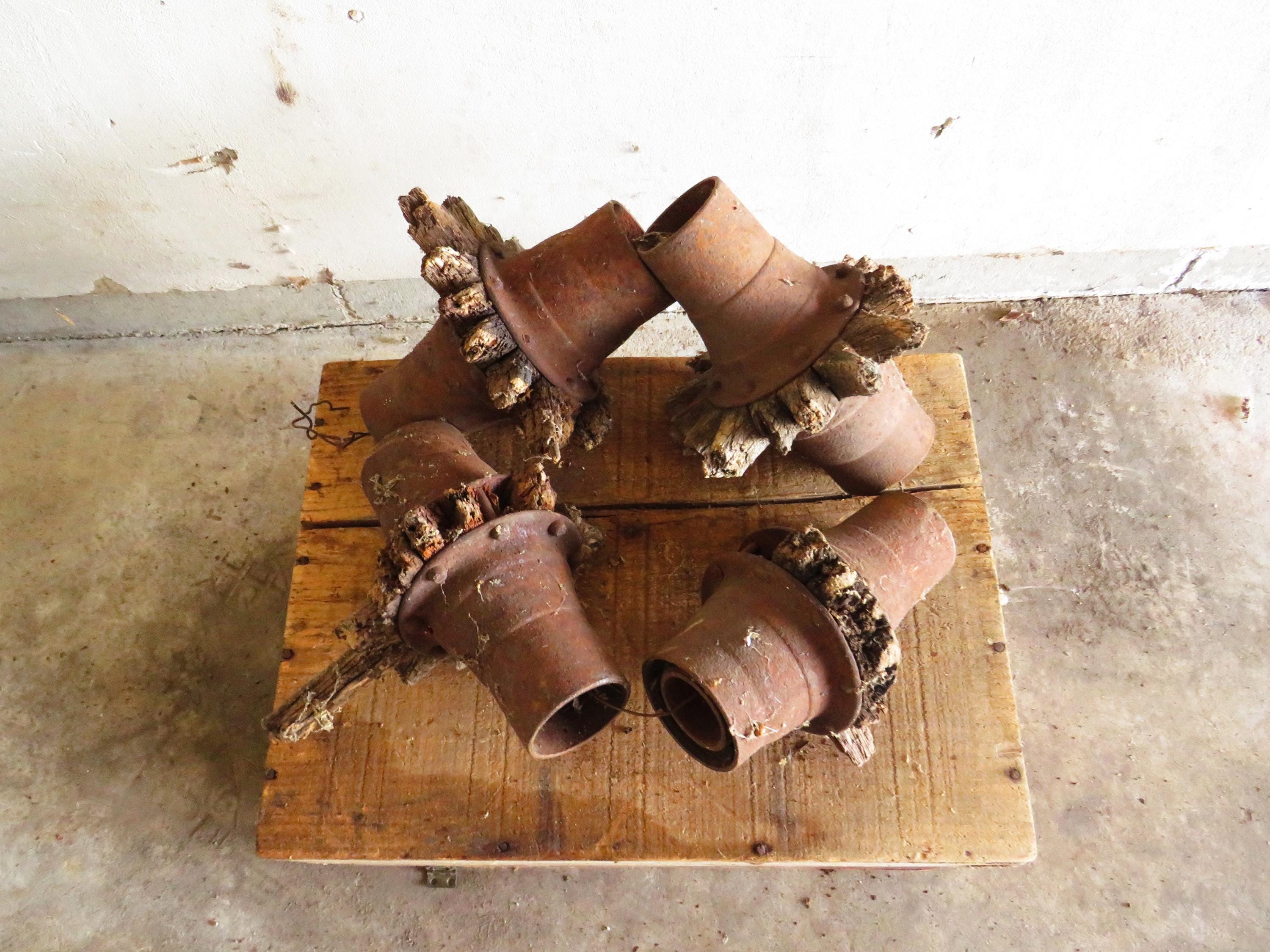 Rustic Tractor Hub Set of 4 Rustic Wagon Wheel Hubs: Amish Farmhouse Decor - Etsy