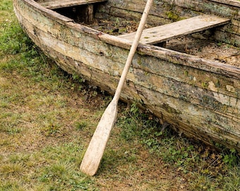 Row Boat Oar: Distressed Patina (71 Inches)
