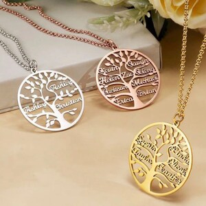 Personalised family necklace