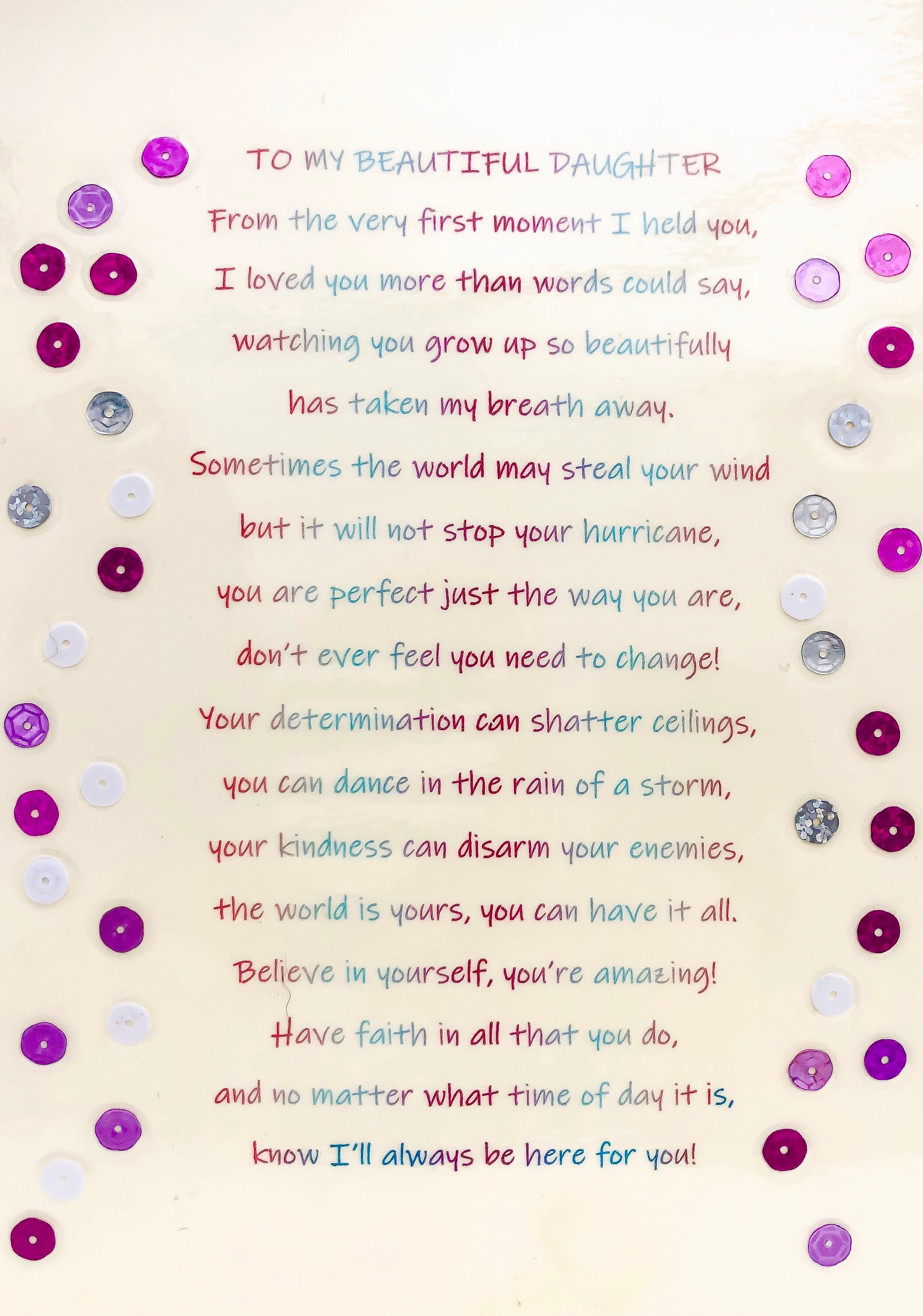 For daughter words poem my Step Daughter