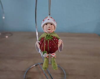 Patience Brewster Mini Prancer's Tailor Elf Krinkles Ornament