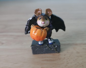 Wee Forest Folk Halloween Mouse Figurine, Original Box