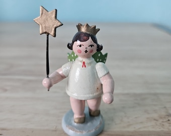 Erzgebirge Expertic Angel with Crown Holding a Star