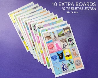 Handmade Loteria Extra Boards: Gloss Cardstock (5.5 x 8)