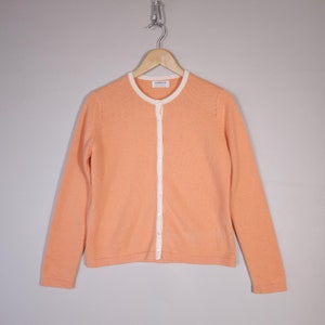 Vintage Hawick 100% Cashmere Cardigan made in Scotland Womens size S-M