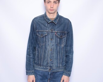 Vintage Levi's 70506 denim trucker jacket made in USA | Etsy