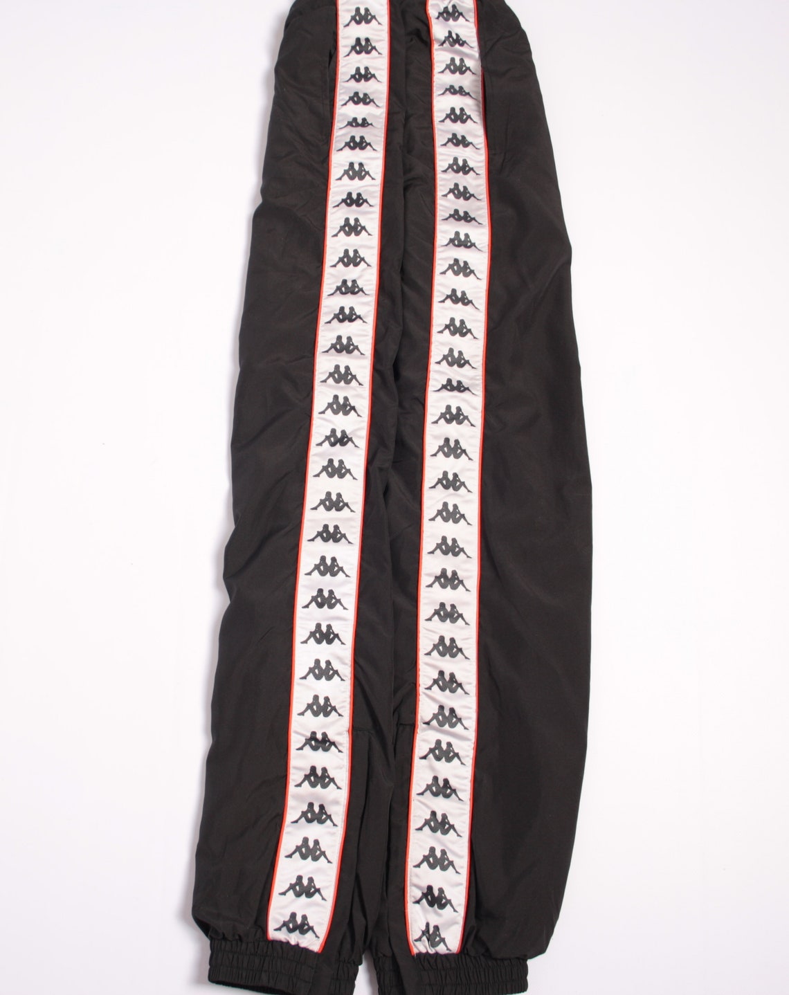 Vintage 90s Kappa Track Pants Logo Stripes Black Lined | Etsy