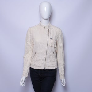 Vintage C.P. Company White Womens Cotton Linen Jacket made in Italy