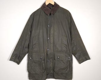 Giacca Barbour Unisex Border Blu C38/97cm Medium Tg.48 - Navy Wax