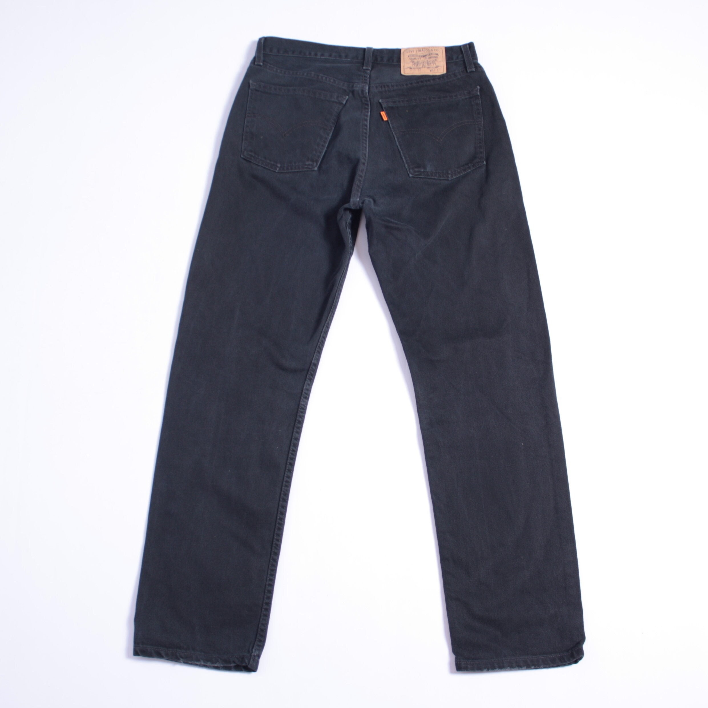 Vintage 90s Levis 615 0285 Jeans Orang Tab Black W 31 L31