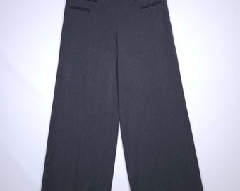 Sarah Pacini Pants Wide Legs Culottes Palazzo Wool size W34 L32