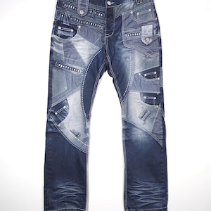J Rag Jeans Straight Patchworks Multipocket Y2K Mens size W36 L34
