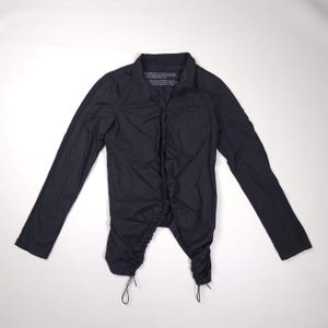 Rundholz Black Label Blouse Drawstring Ruched Hem size S Duties Paid(USA)