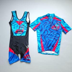 Vintage 90s Castelli Cycling Jersey Bibs Set CoolMax Mens size L