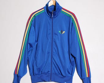 Vintage Adidas Chile 62 Chile62 Rasta Reggae Zip up
