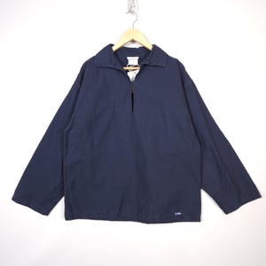 NWT Vintage Le Glazik Smoke Sjömansjacka Canvas Bomull Stl 50
