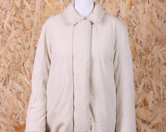 Vintage Jil Sander Down Jacket Puffer Ivory Womens size 38/M