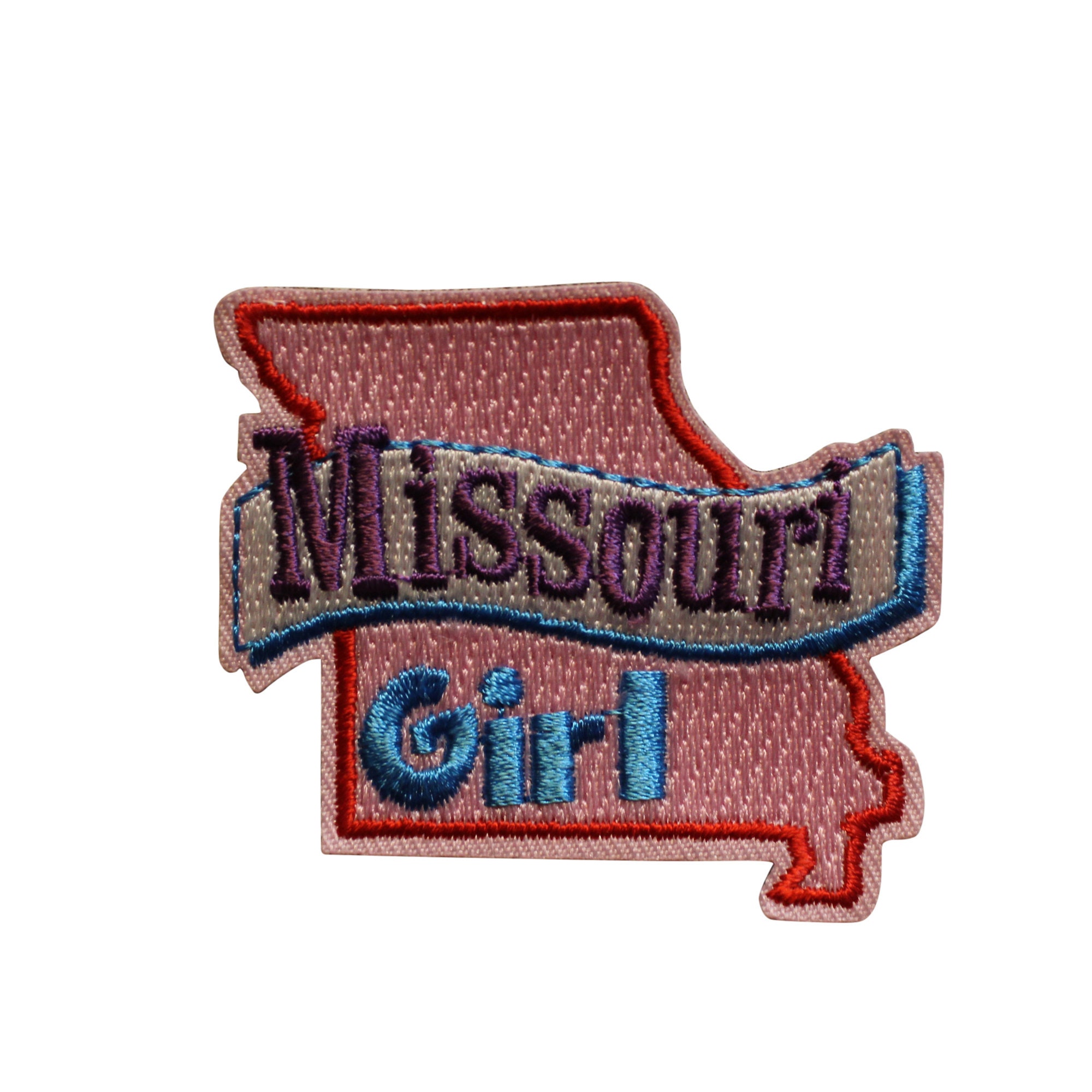 State Missouri Girl MO Embroidered Iron On Patch Travel Etsy