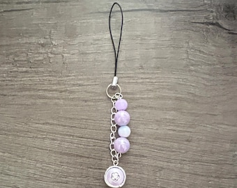Pastel Rose phone charm that’s good for bag charm ,book bag coat handmade gift