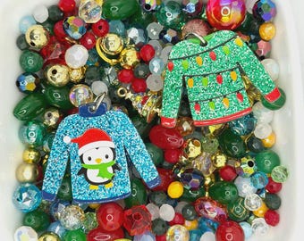 The not so ugly Christmas sweater party bead mix - bead soup