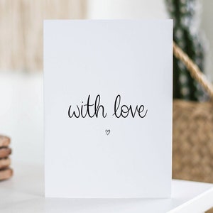 Met liefdeskaart, ik denk aan je, medeleven, liefde sturen, gefeliciteerd kaart, attent, hartkaart