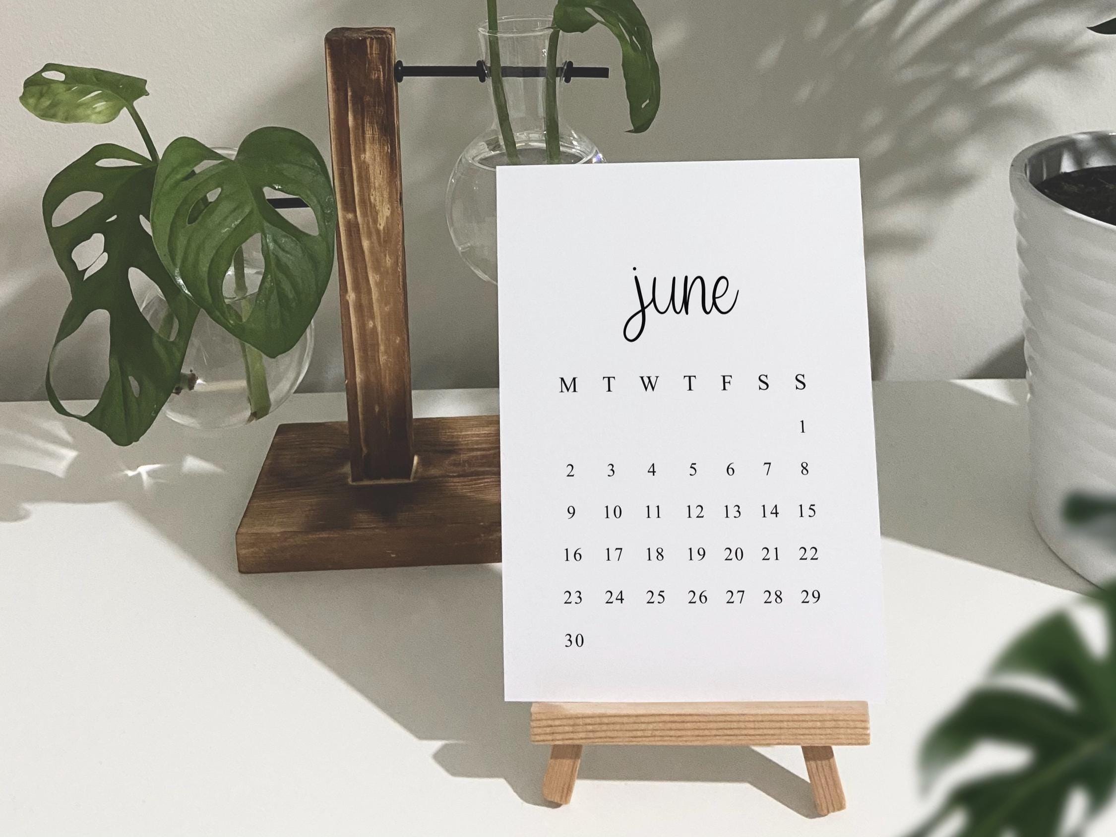 Desk Calendar 2025 Flip Over Month To View Monthly Desktop Calendar Standing | UK