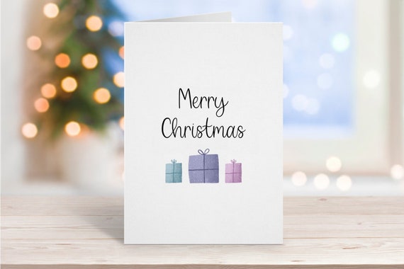Merry Christmas Card, Christmas Presents, Cute Christmas Gift