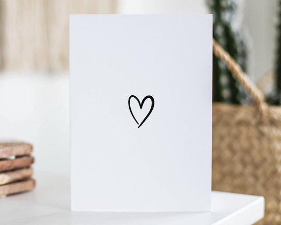 Hochzeitskarte „Ich Liebe Dich“ – Leere Innenseite Zum Selbstgestalten | 12,7x17,8 Cm, 280 G/m² Premium-Karton