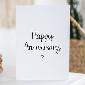 Tarjeta de feliz aniversario, regalo de aniversario, tarjeta de pareja, esposo, esposa, para padres, para él, para ella, prometido, novio, novia, amor