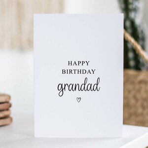 Carte d'anniversaire grand-père, anniversaire de juin, carte grand-père, cadeau pour grand-père, grand-père, de son fils, pour lui, carte simple, cadeau d'anniversaire