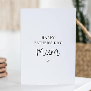 Carte fête des pères pour maman, cadeau pour maman, carte pour la fête des pères, de fille, fils