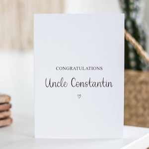 Glückwunschkarte, neues Baby, Einweihungsparty, neuer Job Geschenk, gut gemacht, Prüfungen, GCSE's, Promotion, Abschlussfeier, für ihn, für sie