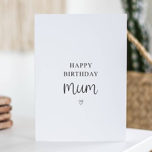 Happy Birthday Mum Card, Card For Mum, Gift For Mum, For Her, Personalised Card, Special Mum, Birthday Present For Mum, Handmade Card