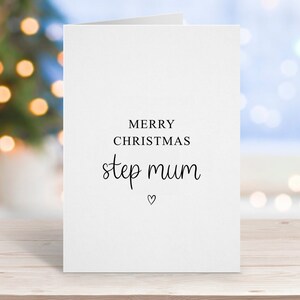 Carte Joyeux Noël belle-mère, comme une maman pour moi, cadeau belle-mère, carte de Noël pour belle-mère, carte belle-mère, de la belle-fille, carte de Noël