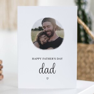 Carte papa fête des pères, carte photo personnalisée, cadeau pour papa, carte photo papa personnalisée, père