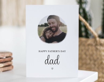 Cartão para o Dia dos Pais, Cartão com Foto Personalizado, Presente para o Papai, Cartão Personalizado com Foto para o Papai, Pai