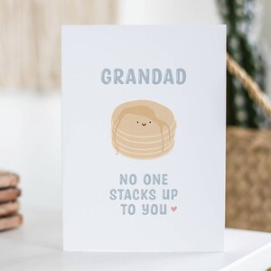 Tarjeta para el abuelo, nadie te supera, regalo para el abuelo, panqueque, tarjeta divertida, para él, abuelo, ilustración linda