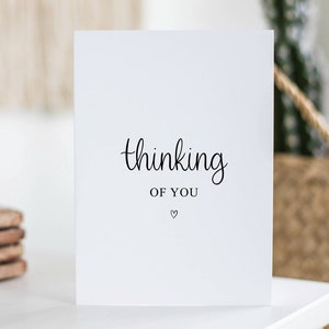 Carte Pensez à vous, sympathie, deuil, deuil, perte, cadeau désolé, pour lui, pour elle, tu me manques